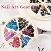 Nail Art Decorations Creative Black And White Gear Design Accessories Metal Star Moon Crown Snowflake Piece DIY Decoration