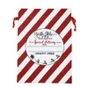 Dernière toile sac à main de sac de Père Noël avec cordon de serrage nouveau grand festival fête décoration sacs de Père Noël joyeux Noël bonbons sacs-cadeaux 50x70cm 23 design