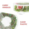 Storage Bags Christmas Wreath Bag - Water Proof Fabric Dual Zippered For Holiday Artificial Wreaths