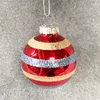 Christmas Decorations Tree Decoration Glass Creative Pendant Vibrato Gift Export 5.5cm Painted Red Ball