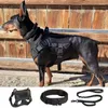 Collari per cani Imbracatura tattica Collare Guinzaglio Borsa Set Gilet da addestramento per animali domestici Nessuna toppa per accessori per cuccioli di taglia piccola e media