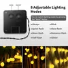 Decorazioni da giardino 12PC LED Solar String Light Outdoor Impermeabile Decorazione natalizia 30 lampadine Retro tenda da campeggio Ghirlanda Party Fairy Lamp 221108