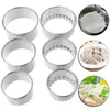 Baking Tools 3PCS/Set Silver 430 Stainless Steel Round Dumpling Skin Press Cutter Dumplings Maker Wrappers Molds Set Kitchen Cooking Gadget