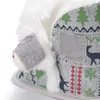 Bottes de noël pour bébé, imprimé flocon de neige, pour filles et garçons, bottines souples, semelles antidérapantes, chaussures chauffantes pour nourrissons, automne et hiver