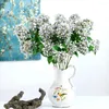 Fiori decorativi 1 ramo Fiore artificiale Non sbiadito Non appassito 3D Falso Simulazione Gardenia Bouquet da sposa fai da te Decor per la casa della camera da letto