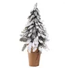 Juldekorationer Artificiellt trädprydnad Diy Shopping Mall Family Wedding El Party Decoration Window Snow Fir Decor Mini