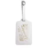 30pcs Bag Parts PU And So Letter Prints Waterproof and Wear ThinPlane Boarding Travel Luggage Tag