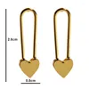 Keychains trava formato redondo redondo brinco de ouro para mulheres bronze 18k Golde Bating Jewelry Gift Charm S925 Silvery Pin Anti-Fading Alta ulidade