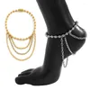 Anklets LZHLQ خمر الفيل قلادة القلادة من طراز Anklet 2022 أزياء العلامة التجارية للمجوهرات