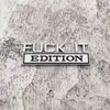 Fuckit Metal Car Sticker Party لصالح الزنك سبائك الخلفي