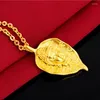 Anhänger Halsketten Hallo Vintage nicht verblassen 24 Karat Gold Buddha Kopf Halskette für Freundin Frauen Schmuck mit Kette Choker Geburtstagsgeschenk Party