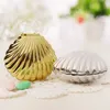 40Pcs Silver Gold Shell shape candy box wedding engagement birthday Xmas party favor sweets boxes jewelry storage shower decor Supply