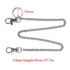 B￤lten Kvinnor Key Chains Single Layer Silver Color Metal Ring Rock Punk Style Unisex Belt Chain Wild Decoration Dancing Midjan