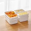 Garrafas de armazenamento Recipientes de alimentos para geladeira Especial caixa selada cozinha freezer lixeira fruta vegetal organizador fresco
