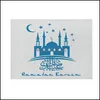 Mattor kuddar muslimska bomullslinnor v￤stra pad Eid Mubarak k￶k placemat matbord matta 42x32 cm ramadan heminredning droppleverans g dh4oh