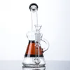 Mini Small Hookahs 8 Inch Beaker Bong Klein Recycle Glass Bongs 14mm Joint Inline Perc Oil Dab Rigs 4mm Thick Pyrex Glass Pipe Heady Water Pipes with Bowl WP2286