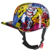 Hełmy rowerowe Zatwierdzone kropka Zatwierdzona chłodna letnia klasyczna półkalna motocykl hełm bezpieczeństwa retro hulajnot motocyklowy jazda na casque moto casco t221107