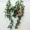 Dekorativa blommor konstgjorda blommor Vine Rose String Home Wedding Party Decoration Bouquet Material