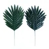 Decorative Flowers Home Daily Decoration Plant Simulation Fake Green Flower Arrangement Iron Single Dark Optional Scattered Tail Leaves