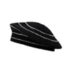 Beret Stripe Plaid Painter Hat Boina French Beret Autumn Winter Women Koreańskie ręcznie robione dzianinowe puste czapki ośmioboczne czapki