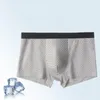 Caleçon Homme Soie Glacée Mince Boxer Sexy Mesh Sheer Boxers Respirant Doux U Convexe Pour Homme Sous-Vêtements Qucik-Dry Shorts Slips