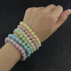 Bracelets à brins de perles en pierre lumineuse qui brillent dans la nuit, multicolores, fluorescents, pour femmes et hommes, bijoux à la mode