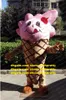 Icecream Ice Cream Cone Mascot Costume Yogurt Yoghurt Yoghourt Adult Cartoon Character Company Promotion New Year Party zz7805