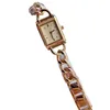 Luxury Lady Watch Top Designer 24 mm prostokątne tarcza Watchy Watches Stand Stael Stali Band Wristwatches dla damskiej Matki 270H