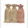 Storage Bags 100pcs Wine Red Bottle Covers Gift Champagne Pouch Burlap Packaging Bag Wedding Party Decoration NO76