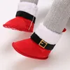 Botas 2022 Christmas Cutelo algodão de neve fofo Sapatos de bebê de inverno de solado macio para meninas anti-deslizamento BOOTIES