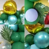 Kerstfeestbenodigdheden Jungle Theme Party Decoratie Ballonketen Set Water Duck Blue Ink Green Forest Series