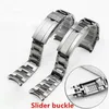 Bracelets de montre en acier inoxydable argent polonais brossé de marque 20mm pour RX Submarine Role strap Sub-mariner Wristband Bracelet13035