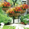 Fleurs décoratives Artificielle Faux Résistant Aux UV Verdure Arbustes Plantes Intérieur Extérieur Suspendus Planteur Maison Jardin Décoration