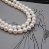 ビーズ高品質の天然淡水真珠白い丸い丸いゆるい真珠のための魅力的なブレスレットネックレスジュエリーアクセサリーメーカー