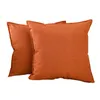 Imita￧￣o de linho embrulhado travesseiro de travesseiro decorativo de simplicidade moderna sof￡ quarto de escrit￳rio cor s￳lido