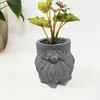 Kerzen Weihnachten Silikon Pflanzgefäß Form Weihnachtsmann Beton Blumentopf Zement Vase Kerzenhalter Glas Zwergtopf 221108