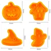 Formy do pieczenia 4PCS Halloween forma formy dynia Dypkin Biscuit Cutter Food Grade Plastic DIY Tool