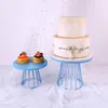 Bakware gereedschap taartstation bruiloft cupcake feest dessert display torenset decoratieve lade metalen ronde