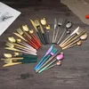 Dinnerware Sets Gold Cutlery Set Fork Knife Spoon 18/10 Stainless Steel Chopsticks Direct Sales