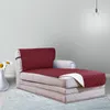 Stol t￤cker icke-halkfritt chaise-soffa t￤cker reversibelt L-formad h￶rn slipcover D￥lig t￥rbest￤ndig m￶belskydd