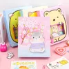 1Pcs Creative Cartoon Password Book With Lock Cute Animals Notebook Student Notepad Children Gifts Stationery