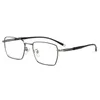 Solglasögon ramar Pure Titanium Glasses Frame With Recept Men Business Style Man Male High Quality Eyeglasses Receptman T8603T