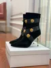Boots 2022 Последние дизайнерские роскошные подиумные моды модные высокие каблуки короткие сапоги