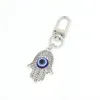 Lucky Blue Evl Eight Eye Caychain Hamsa Key Key Ring