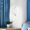 Pendant Lamps Nordic Novelty Bedside Led Lights For Living Room Bedroom TV Wall Decor Lighting Geometry Hanging Kitchen Fixture