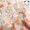 70pcs Cute Abu Eat 5 Food Party Memo Pad Decorative Stationery Scrapbooking Planner Calendars Gift Journaling Decoration