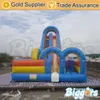 Large Size Inflatable Slide Double Lanes Water Park Slide For Sale