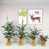 Juldekorationer 30/40/50/60 cm Mini Tree Snow Pine Trees Desktop Decor Miniature Xmas Decoration Year Gifts