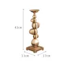 Candle Holders Tall Unique Metal Iron Nordic Style Modern Stand Gold Table Round Wedding Kerzenhalter Party Decoration