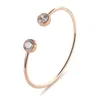 Bangle Rose Sisi Metal Alloy Bracelets Open For Women Gold Jewelry Woman Summer Accessories Present Girl